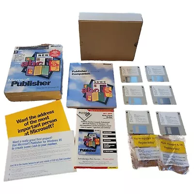 Microsoft Publisher For Windows 95 & Windows NT Workstation 3.0 Floppy Disk 3.5  • $39.99