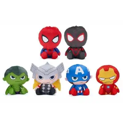 Official Marvel Avengers Reversible Soft Plush Toys Spiderman Iron Man Hulk Thor • £16.95