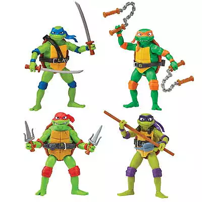 Teenage Mutant Ninja Turtles Mutant Mayhem Movie Turtle Basic Figure Bundle • $34.55