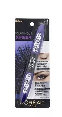 Loreal Voluminous X Fiber Mascara With Black Primer 214 BLACK • $14.99