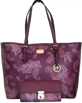 🌞michael Kors Jet Set Travel Large Caryall Leather Tote Bag +/or Wallet🌺nwt! • $102.29