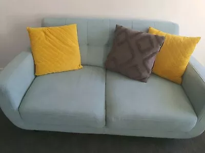 Nick Scali Light Turquoise 2 Seater Sofa 1550(l)x920(b)x780(w) Good Condition  • $330