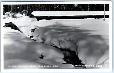 RPPC  MILL CREEK California  CA   CHILDS MEADOWS RESORT  Eastman Postcard • $7.63