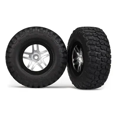 Traxxas Slash BF Goodrich Tires W/ SCT Split Spoke Stain Chrome Wheels (6873) • $21.95