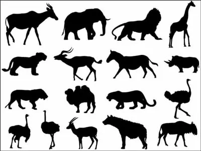 African Animal Silhouette Background Edible Cake Topper Wafer Or Icing • £4.14