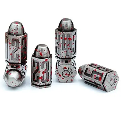 Bullet Metal Dice Set 6 Pack Metal D6 Dice Polyhedral D&D Dice For D And D • $24.83