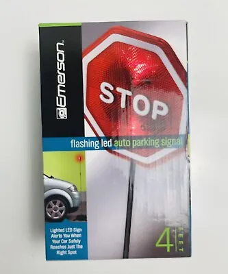 $18 • Buy Garage Stop Sign 4ft Flashing Emerson LED Auto Parking Signal Light Safety Home