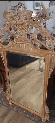 Antique French Hand-carved Mirror • $800