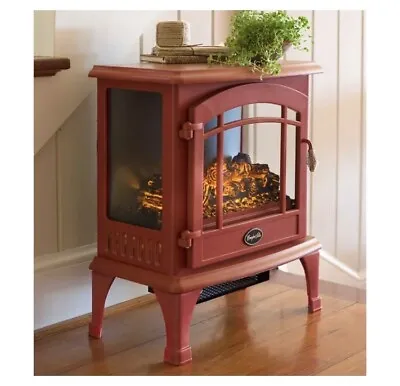 Plow & Hearth Panoramic Quartz Infrared Stove Heater Red Cranberry • $175