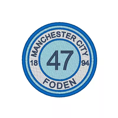 Embroidered Patch/Badge. Manchester City Football Player And Number. FODEN • £6