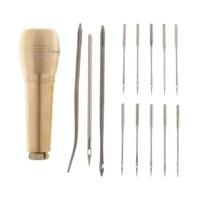 14x Leather Tent Canvas Sewing Awl Craft Stitcher Taper Leathercraft Needle • £5.60