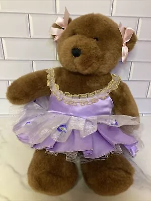 Build A Bear Brown Teddy Bear In Tutu Dress BABW Plush Stuffed Animal • $8.99