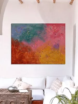 Mark Little Original XL￼ Painting 60”x48” Extra LargeAbstractActionModern • $297