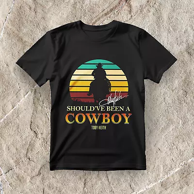 Toby Keith Cowboy Signature Cotton Black All Size Men Women Tee Shirt • $17.92