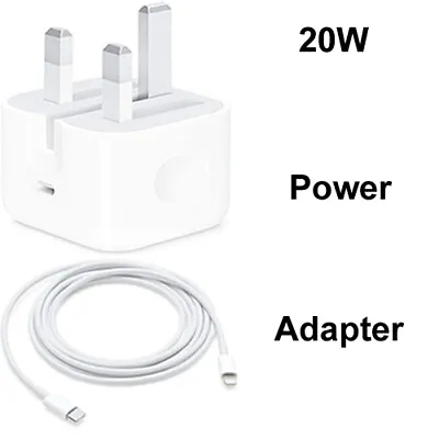 20W USB C UK Power Adapter Plug Fast Top Quality Charger For IPhone / Ipad • £21