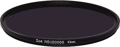 ICE 43mm Solar Eclipse ND100000 Filter ND 16.5 Stop Optical Glass Ultra Dark 43 • $24.95