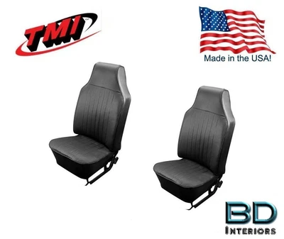 $220.36 • Buy 1968 - 1969 VW Volkswagen Bug Front Slip On Seat Upholstery, Black, In Stock