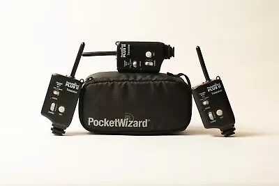 3 Pocket Wizard Plus II Radio Slave Transceivers With Case • $155