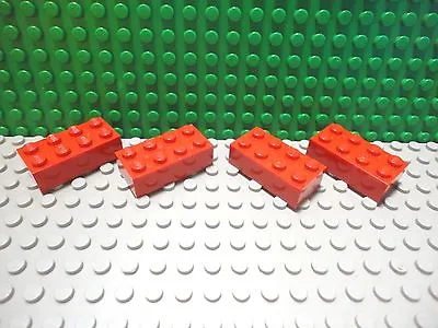 $1.59 • Buy Lego 4 Red 2x4 Brick Block NEW