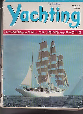 Yachting Magazine Power Sail Cruising Racing May 1969 Free US S/H • $21.15