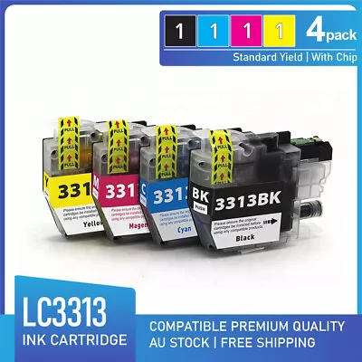 $17.20 • Buy 4x Ink Cartridges LC3313 For Brother MFC-J491DW MFC-J890DW DCP-J772DW Printer