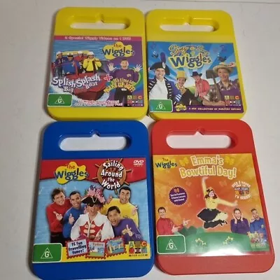 The Wiggles Four Dvd Bundle Includes Emma's Bowtiful Day 4 Disc Set Region 4 • $25.95