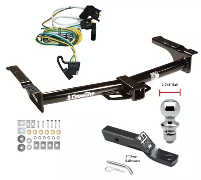 Trailer Tow Hitch For 95-02 Ford Van E150 E250 E350 W/ Wiring Kit & 1-7/8  Ball • $286.47