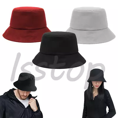 Bucket Hat Cap Cotton Fishing Boonie Brim Visor Sun Summer Men Women Camping • $8.81