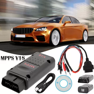 MPPS V18 MAIN W/TRICORE&MULTIWROT With Breakout Tricore Cable Auto Detect ECU BO • $33.49