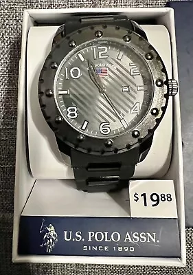U.S. Polo Assn. Men's Analog Display Analog Quartz Black Watch • $9.99
