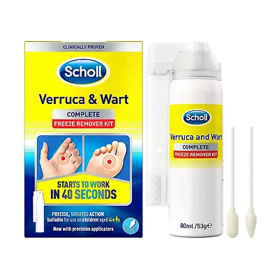 Scholl Verruca & Wart Freeze Remover Kit - Precise &fast Action 80ml • £13.99