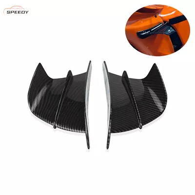 2 Pcs Motorcycle Front Side Spoiler Fixed Wind Wings For YAMAHA R15 R25 R3 R6 R1 • $16.14