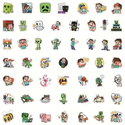 Minecraft Stickers 50 In A Pack - Skateboard Graffiti Decal - Great For Kids! • $6.54