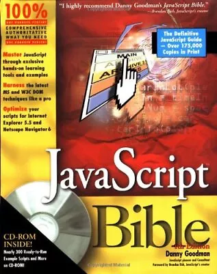 JavaScript Bible By Goodman Danny Paperback Book The Cheap Fast Free Post • £11.99