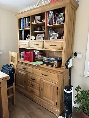 Dining Room Cabinet CANTERBURY Natural Solid Oak Large Dresser • £899