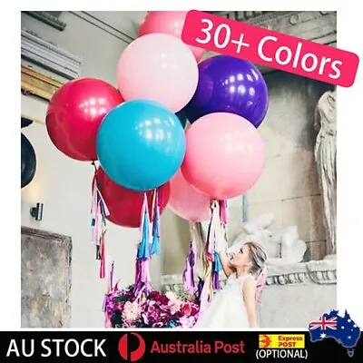 90cm Giant Jumbo Latex Balloon Retro Large Circular Round Birthday Wedding Party • $2.69
