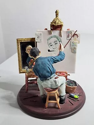 Norman Rockwell 1999   Triple Self-Portrait  Figurine- Grossman Creations • $35