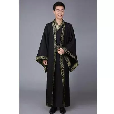 Ancient Chinese Costume Tang Suit Men Hanfu Dress Dynasty Cosplay Party Outfits • $28.32