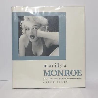 MARILYN MONROE Photogtaph HB Book By Roger Baker 1990 • $22