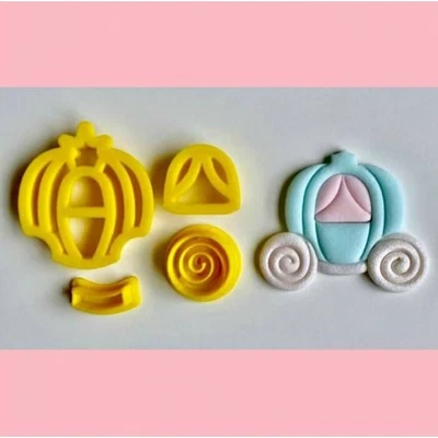 £6 • Buy Princess Carriage Cutter 3DPrinted High Quality Cake Cupcake Decoration