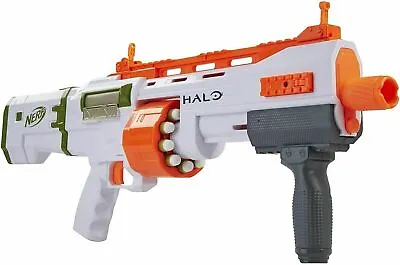 Halo NERF Gun Toy  Bulldog SG Dart Blaster Pump Action With Skin Unlock DLC Code • £29.99