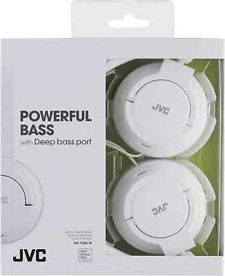 £13.99 • Buy JVC Headphones Foldable Lightweight Powerful Bass Over-Ear  - White