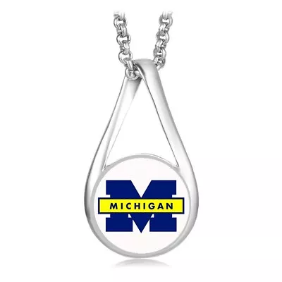 Michigan Wolverines Womens Sterling Silver Necklace Gift D28LW • $21.95