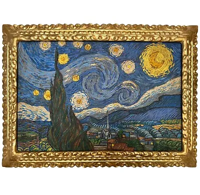 $449.99 • Buy Vincent Van Gogh Artist Oil Painting Canvas Signed Stamped Hand Handmade Vintage