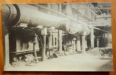 Massive Iron Piping In Back Of Plant Room Real Photo Postcard Machinery • $5