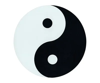 Magnetic Bumper Sticker - Yin Yang Symbol (Chinese Tai Chi) - Round Magnet • $7.99