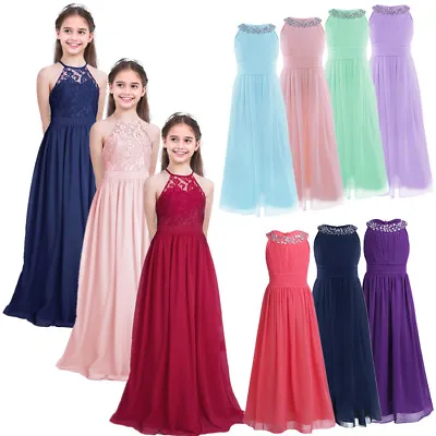 Pageant Flower Girl Dress Kids Party Wedding Bridesmaid Birthday Formal Dresses • $11.93