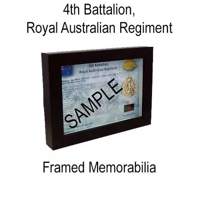 4th Battalion Royal Australian Regiment (4 RAR) - (1995–2009) • £46.68