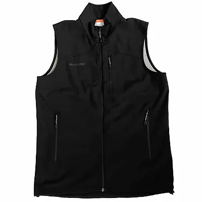 Mammut Mens Corporate Softshell Vest Size M Black • $78.80