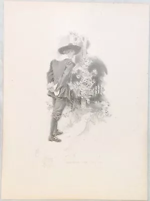 1913 Howard Chandler Christy Rare Original Sketching Man In Forest Art Print • £14.45